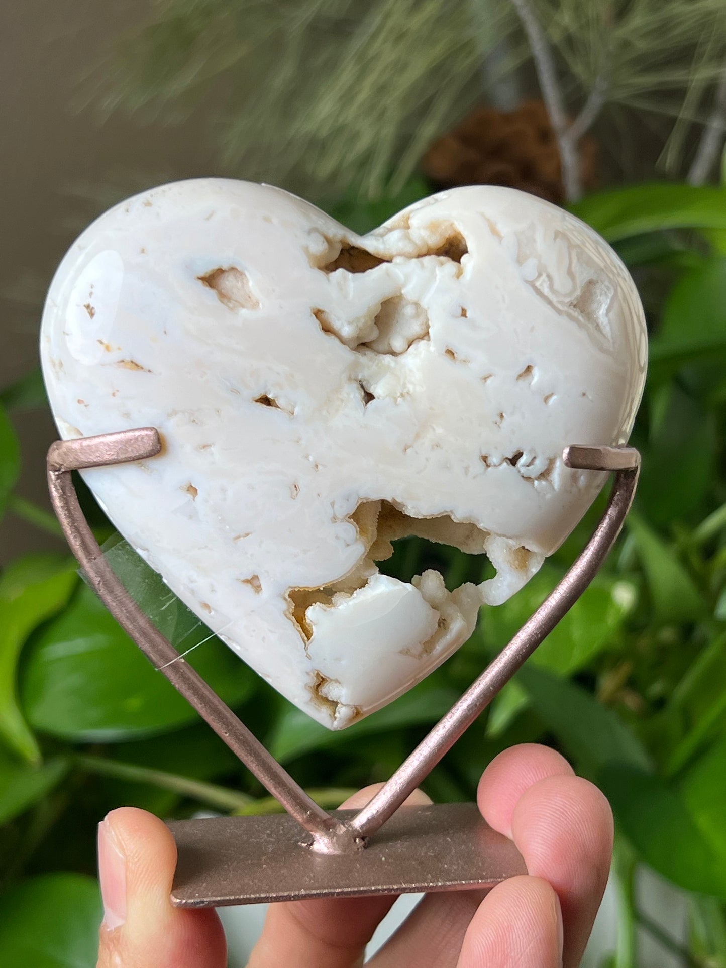 Pink Carnelian Heart