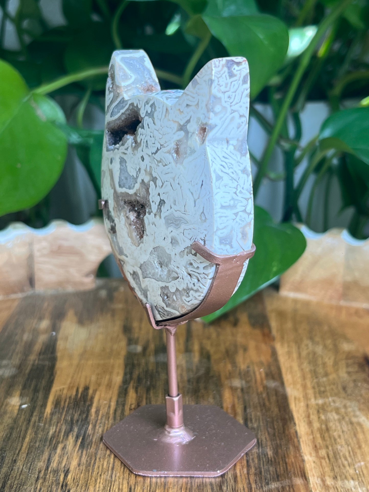 Tube Agate Cat Head: NE