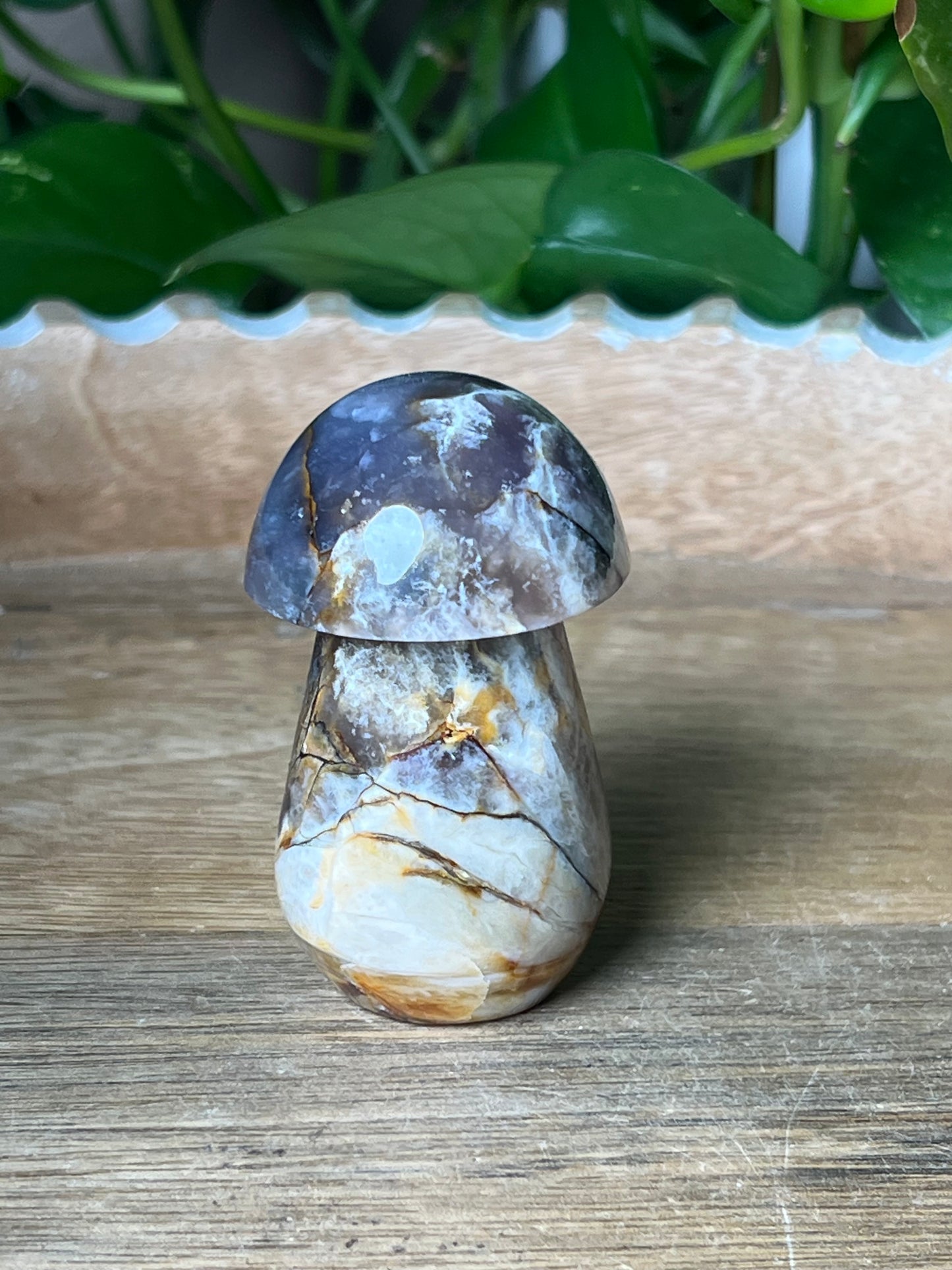 Purple Chalcedony Mushroom
