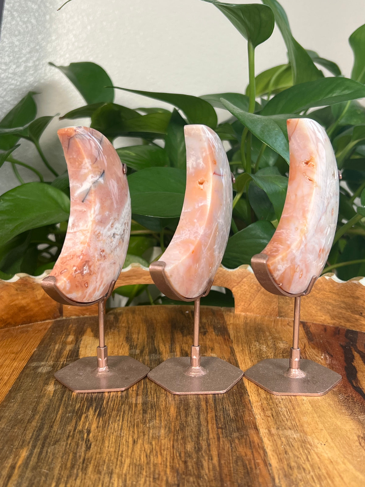 Pink Carnelian Moons