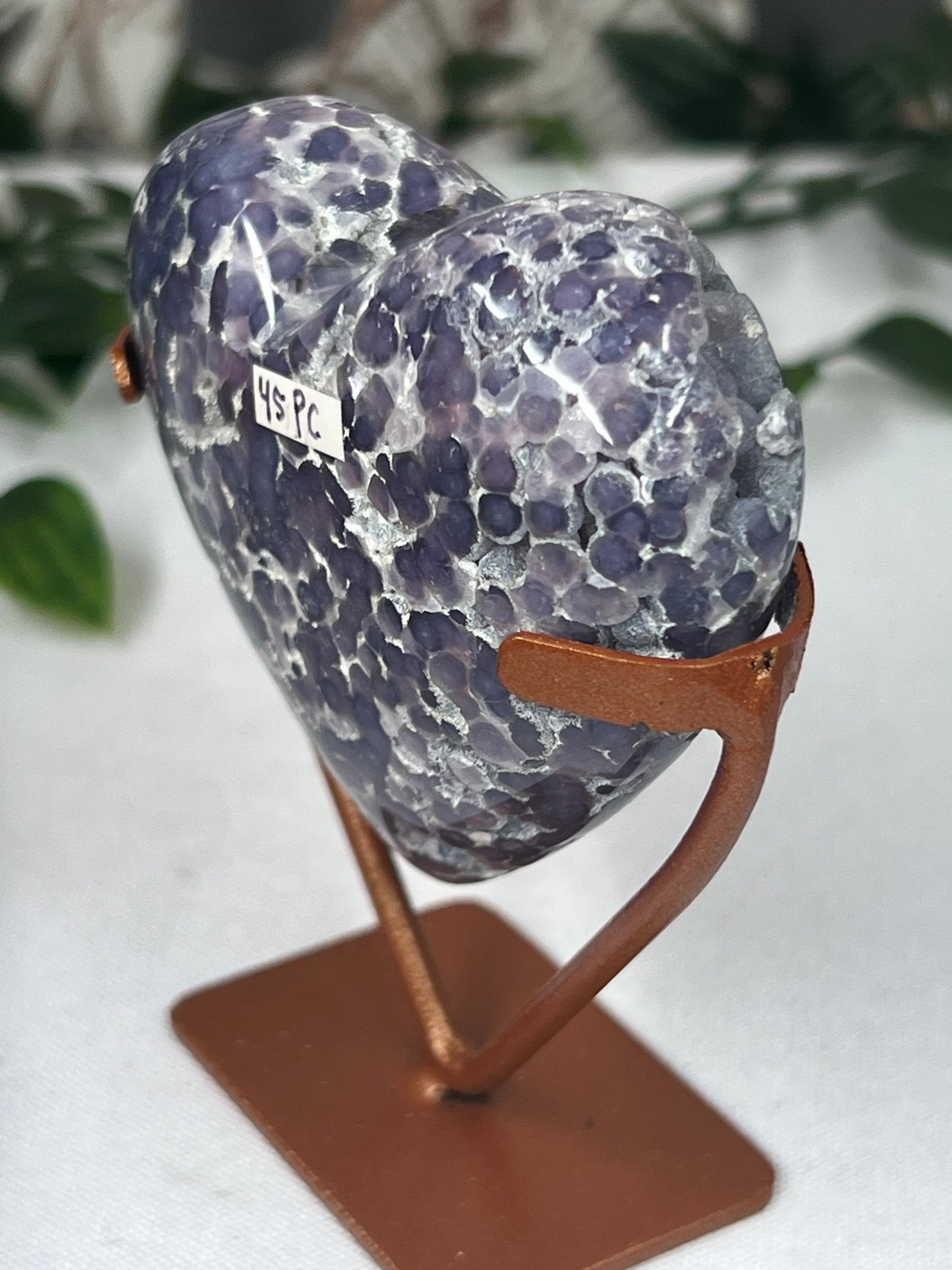 Grape Agate Heart