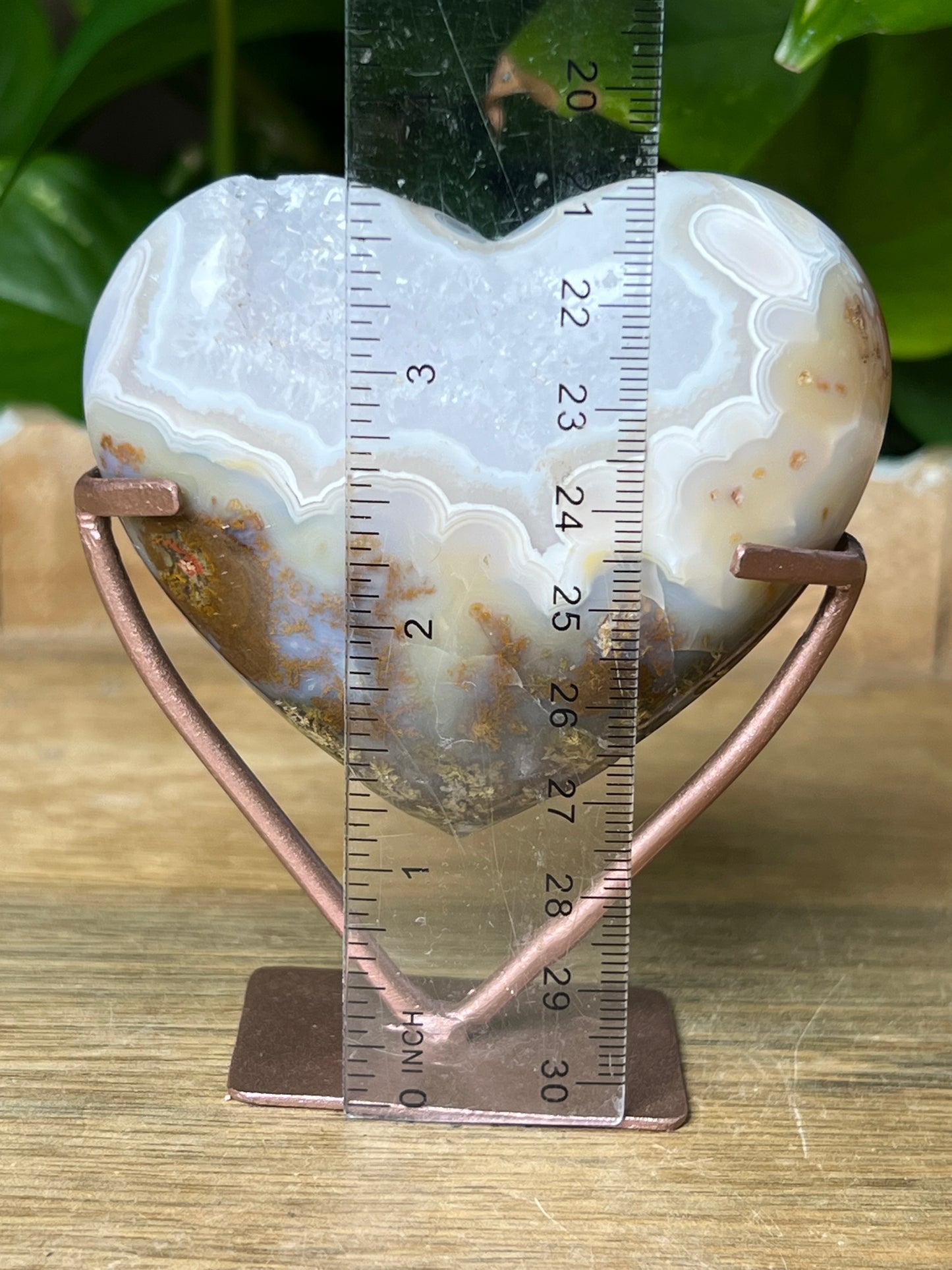 Scenic Moss Agate Heart