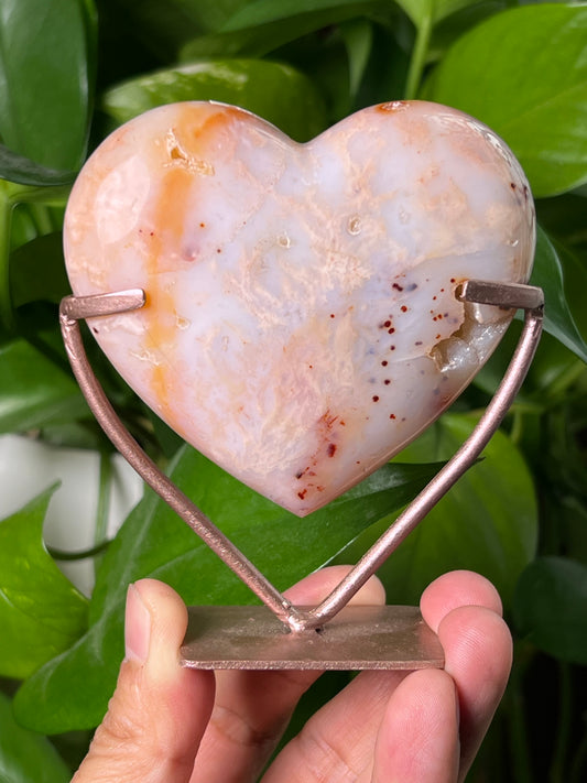 Pink Carnelian Heart