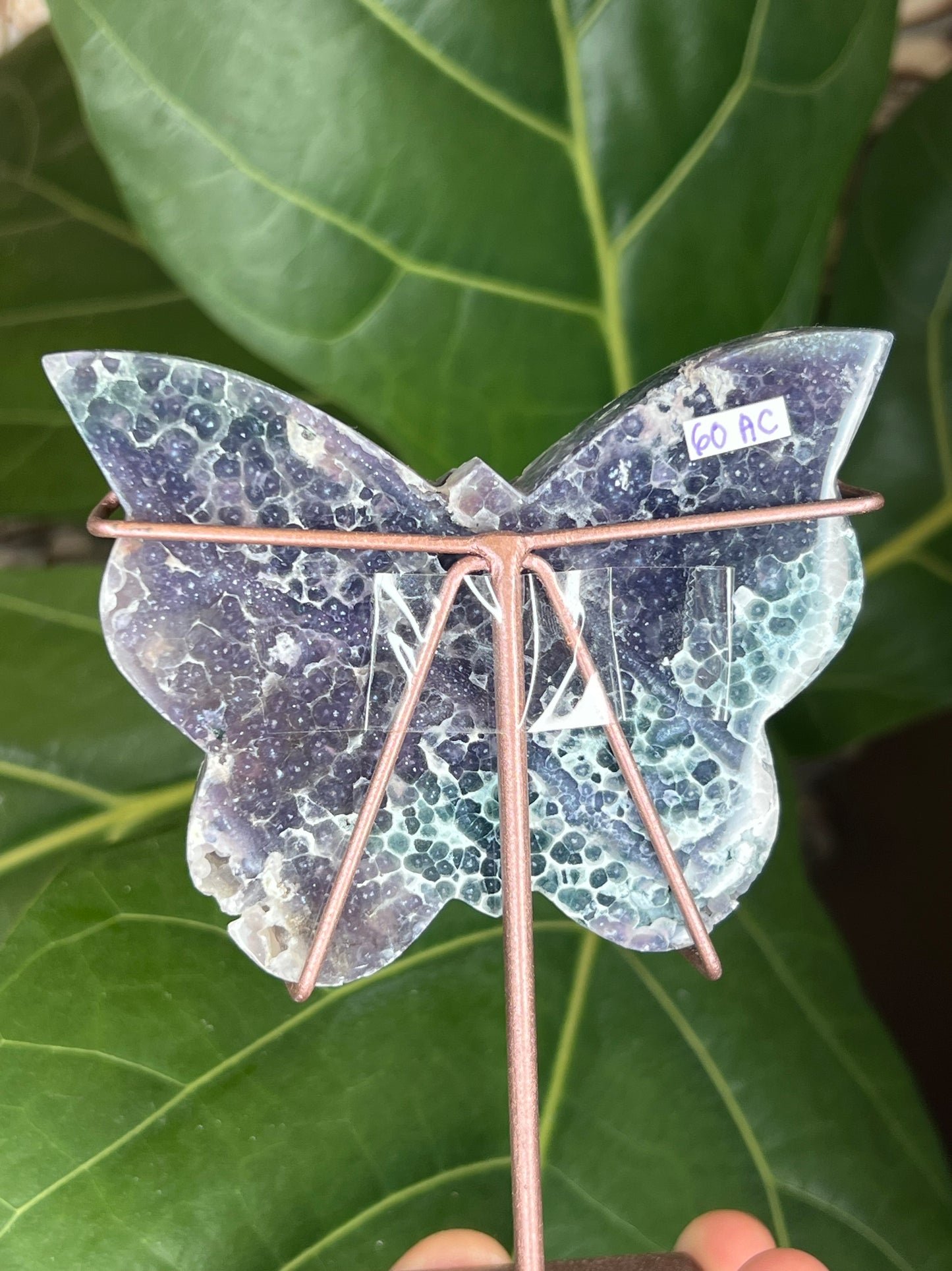 Grape Agate Butterfly