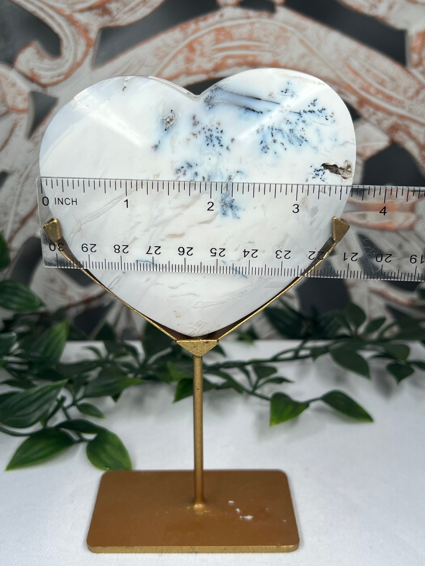 Dendritic Agate Heart