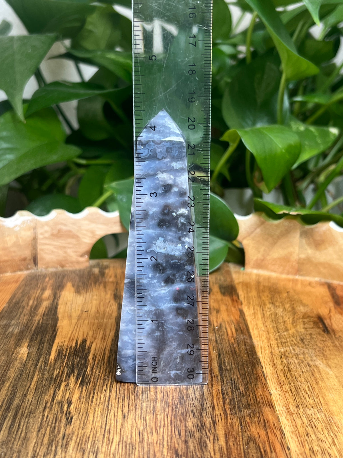 Blue Plume Agate Tower: NB
