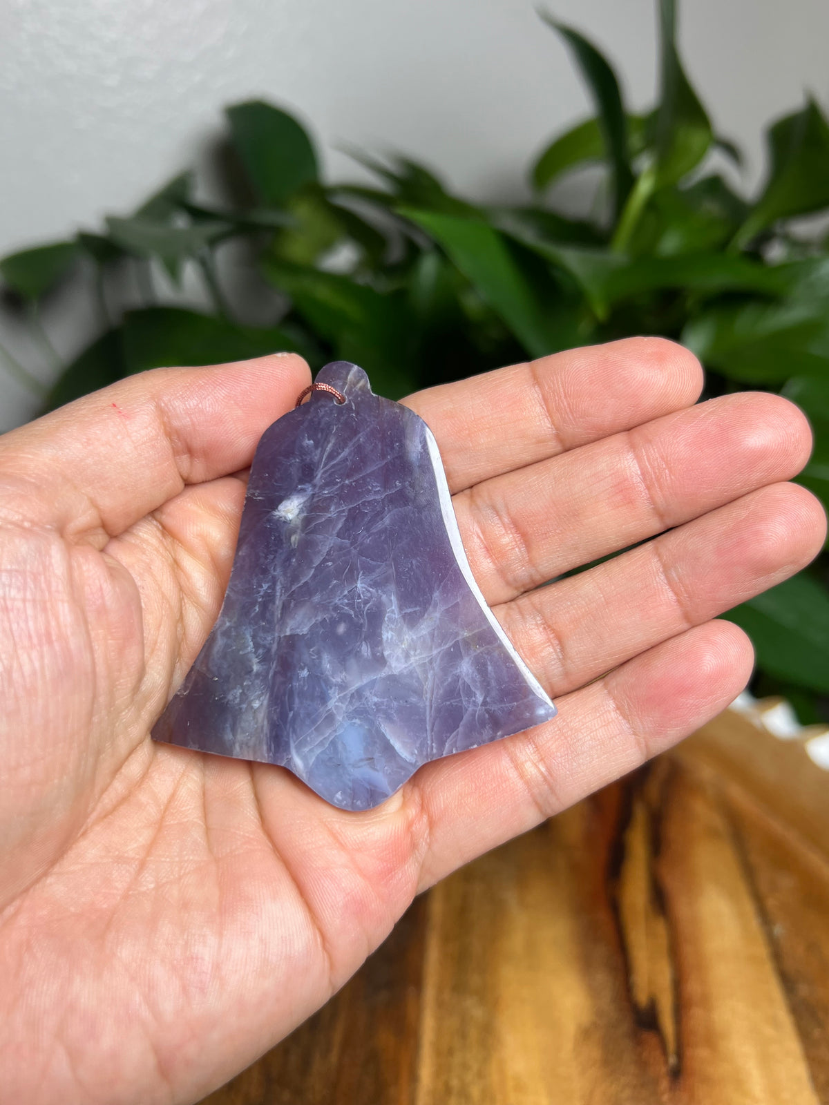 Purple Chalcedony Ornament Bell: CB
