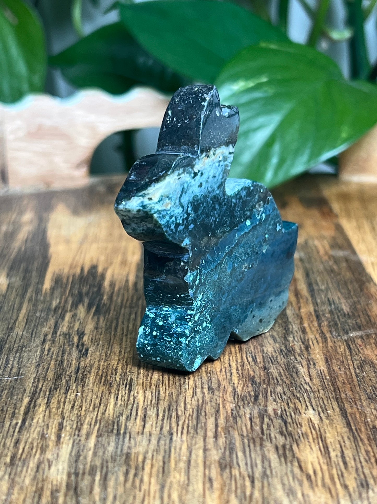 Blue Green Jasper Bunny: RA