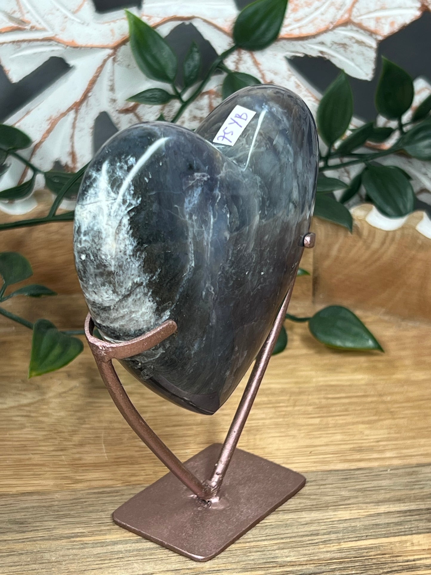 Purple Chalcedony Heart