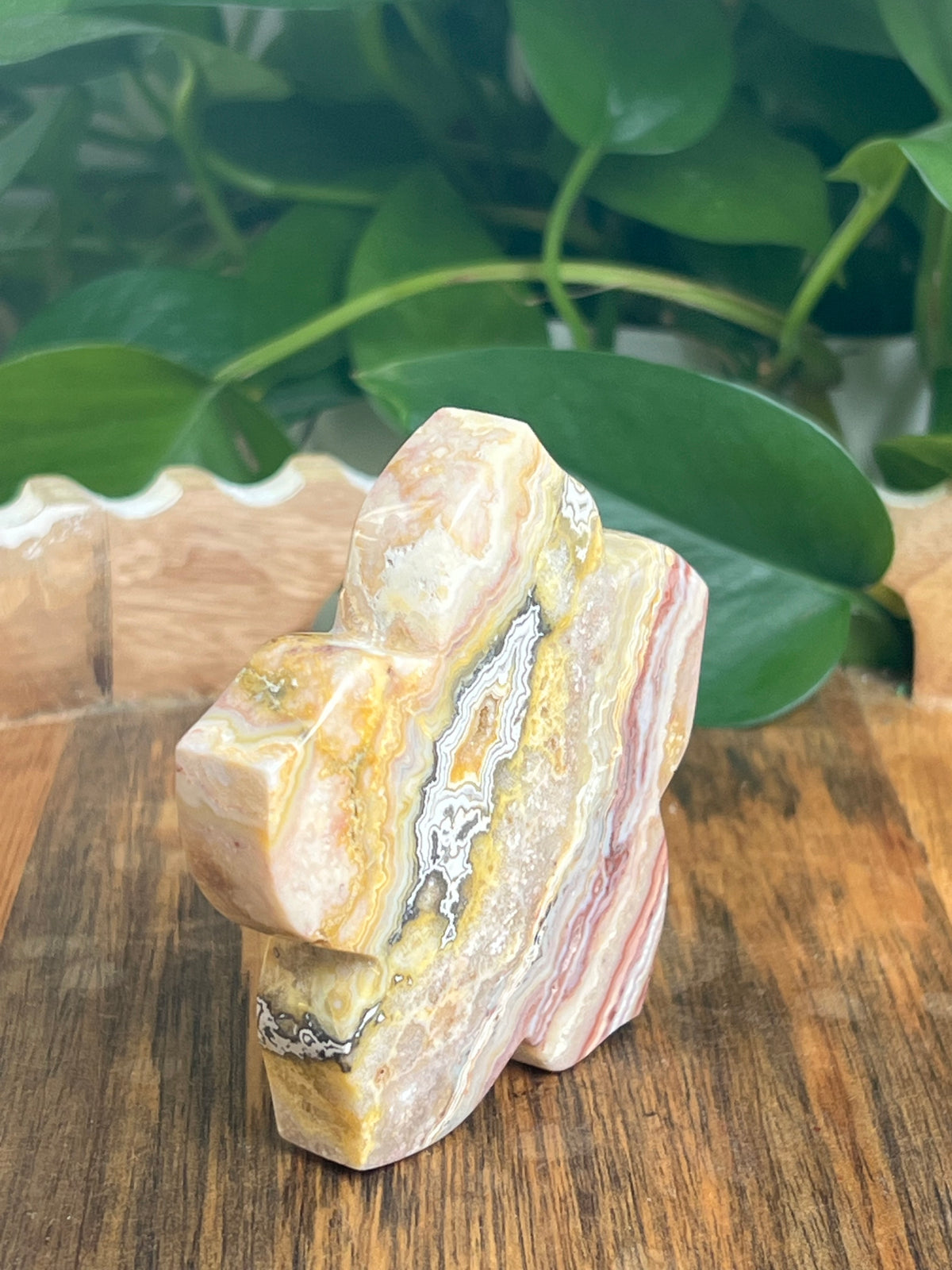 Crazy Lace Agate Flower: CK