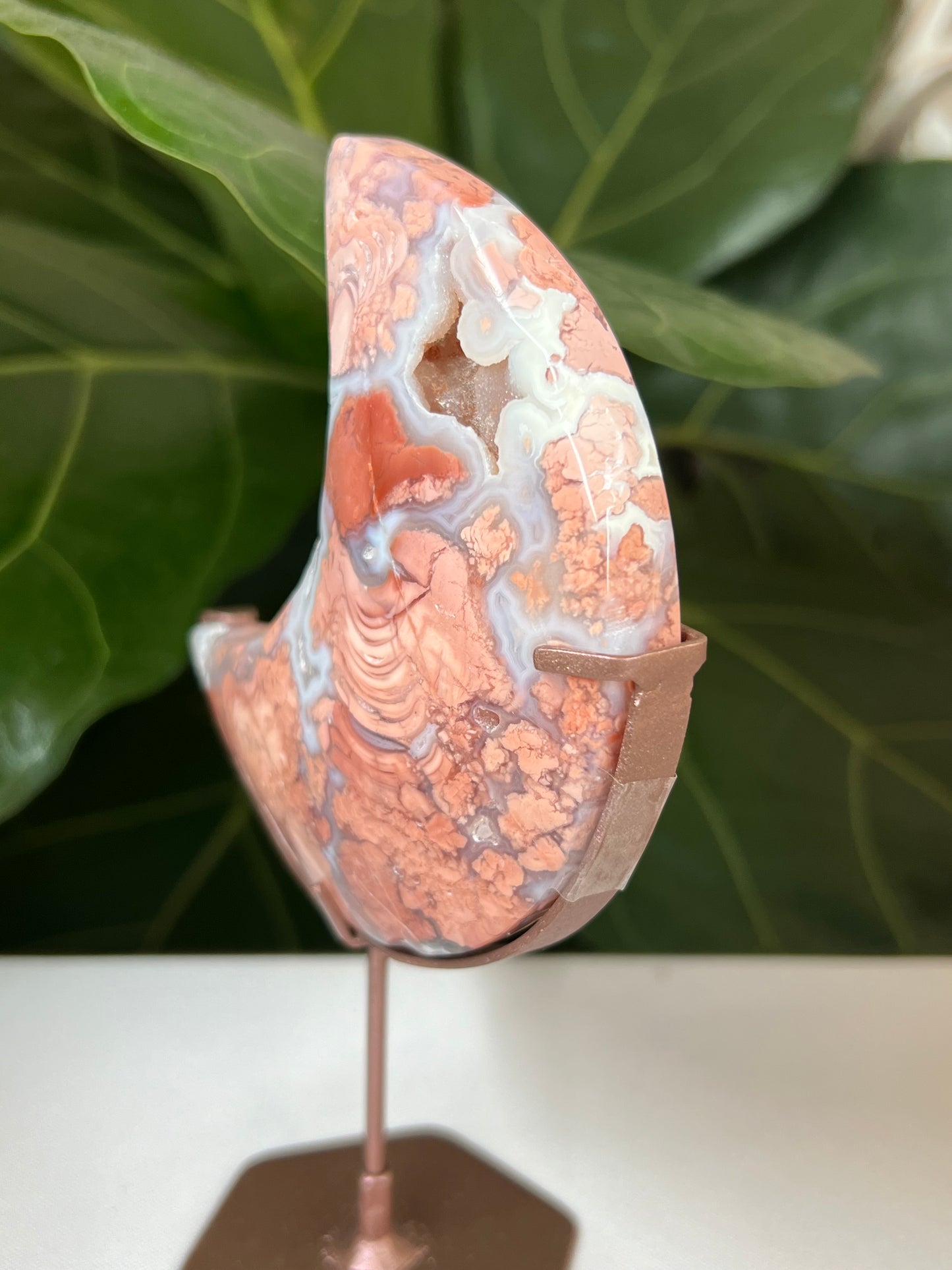 Cotton Candy Agate Moon