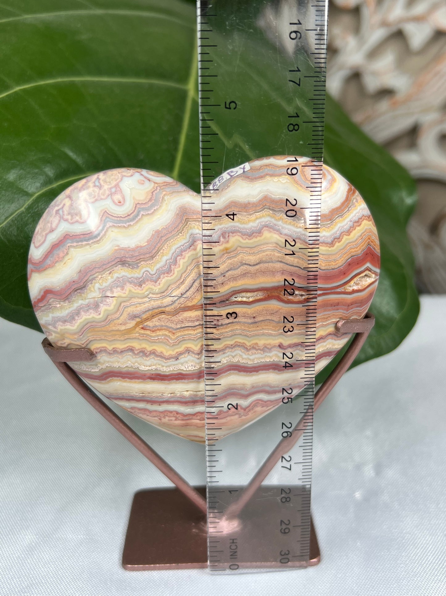 Crazy Lace Agate Heart
