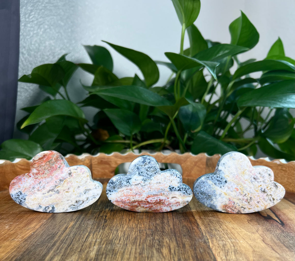 Sea Jasper Self Standing Small Clouds