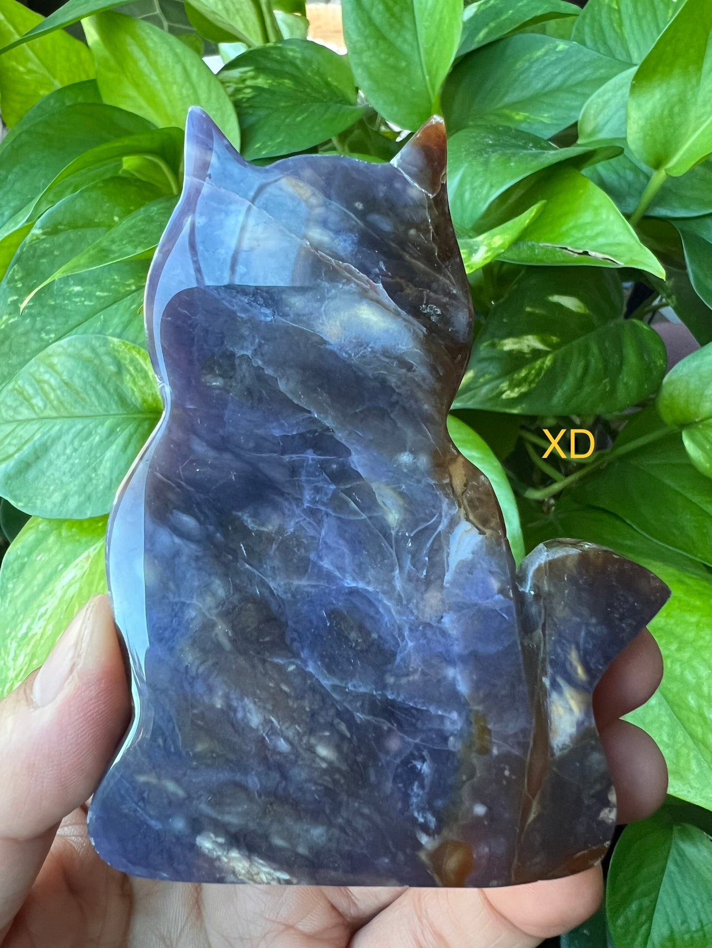 Purple Chalcedony Cat