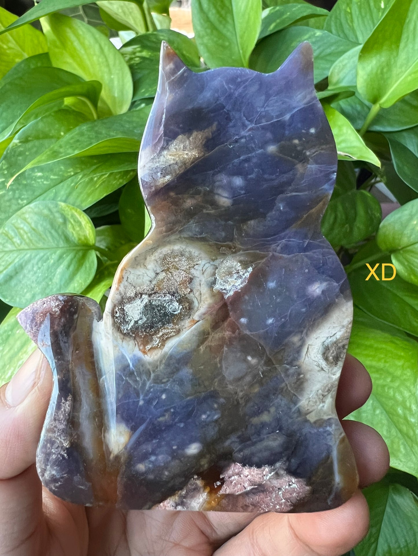 Purple Chalcedony Cat