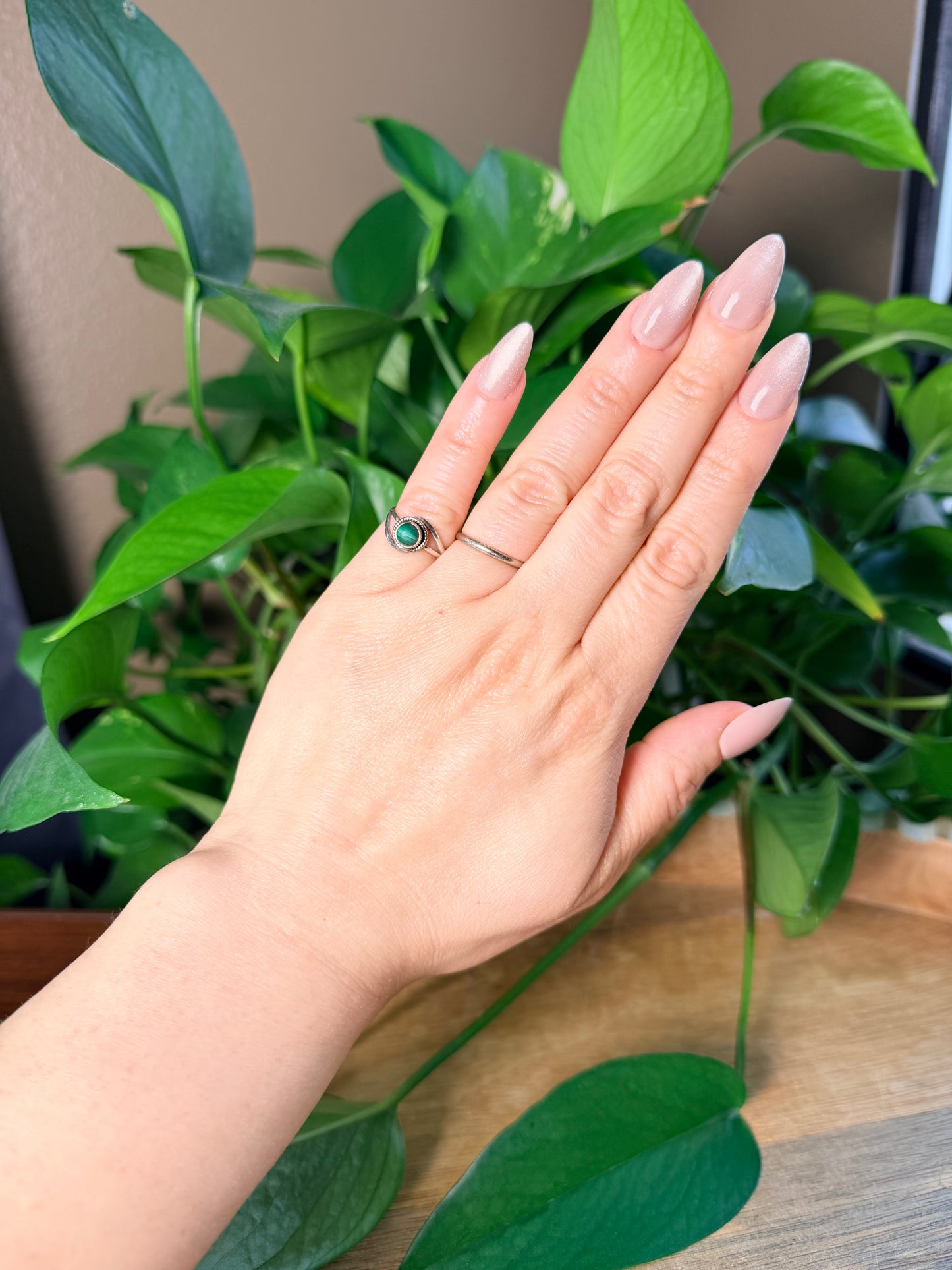 Malachite Circle Ring