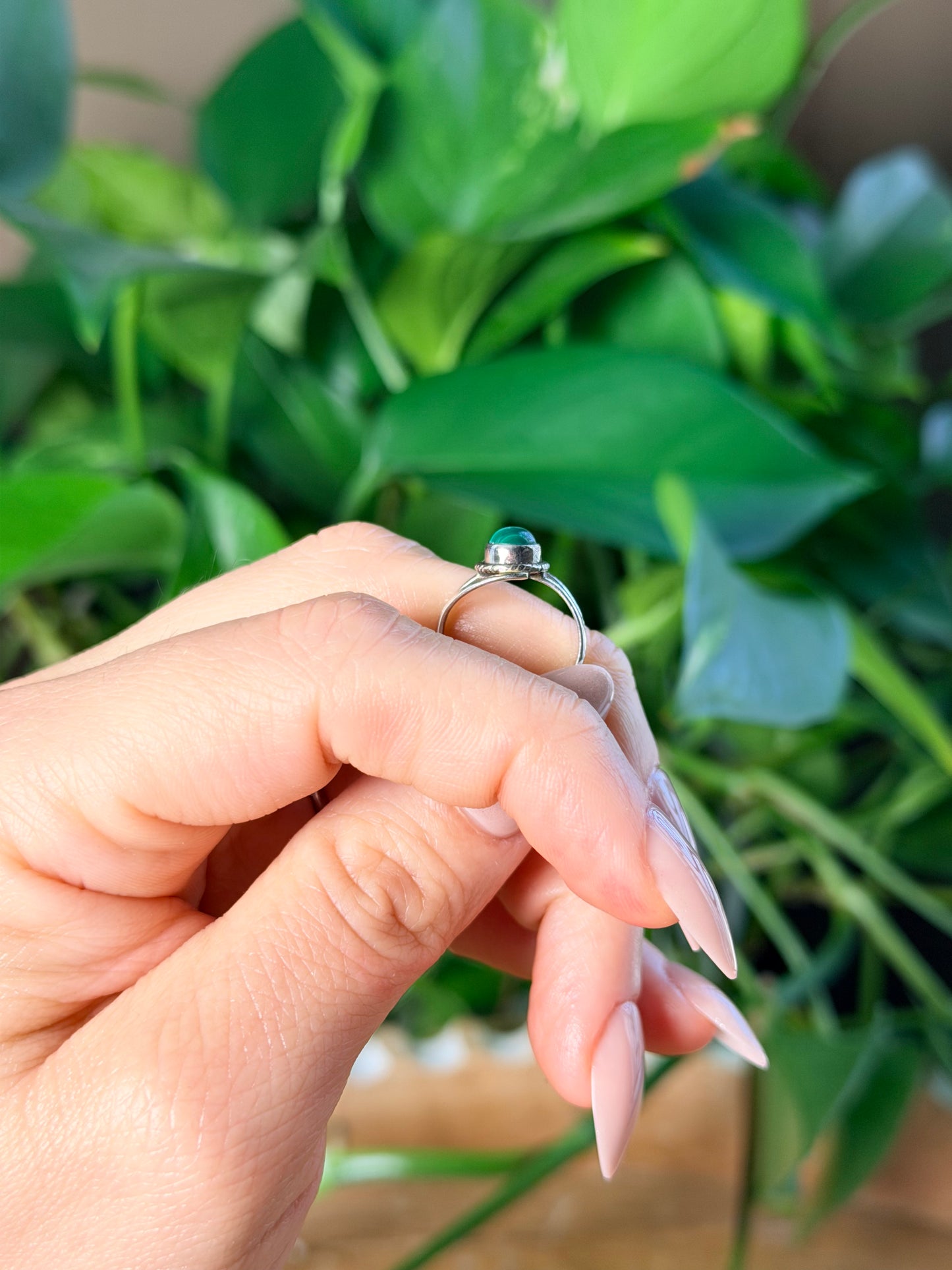 Malachite Circle Ring