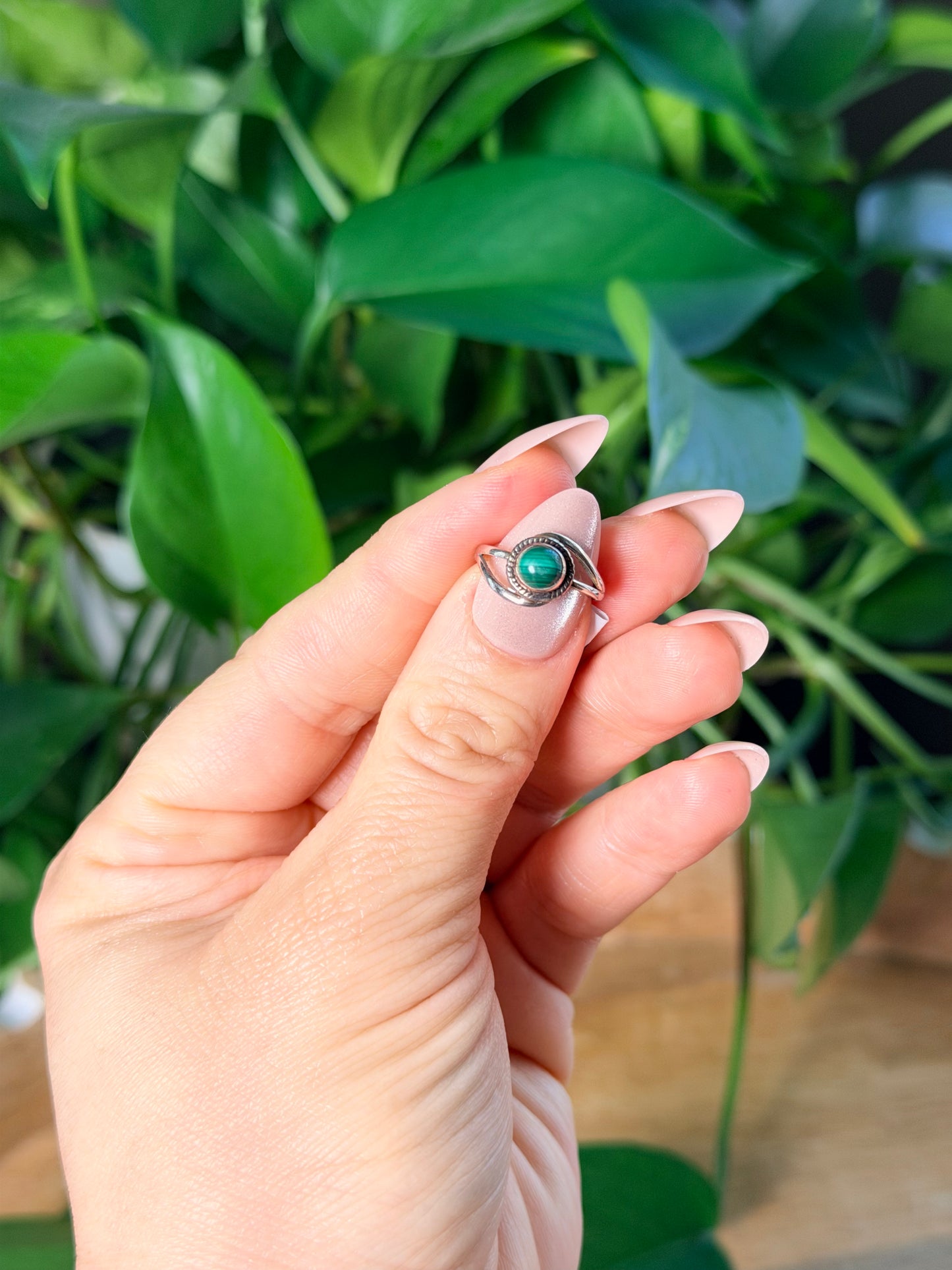 Malachite Circle Ring