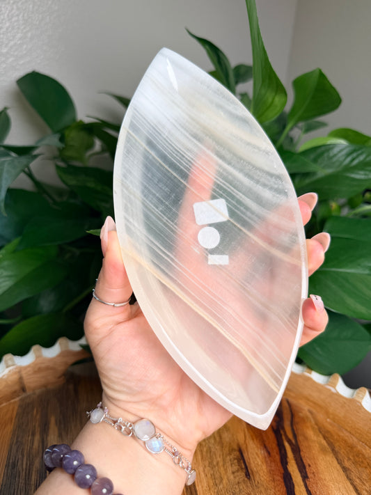 Mexican Calcite Leaf Bowls