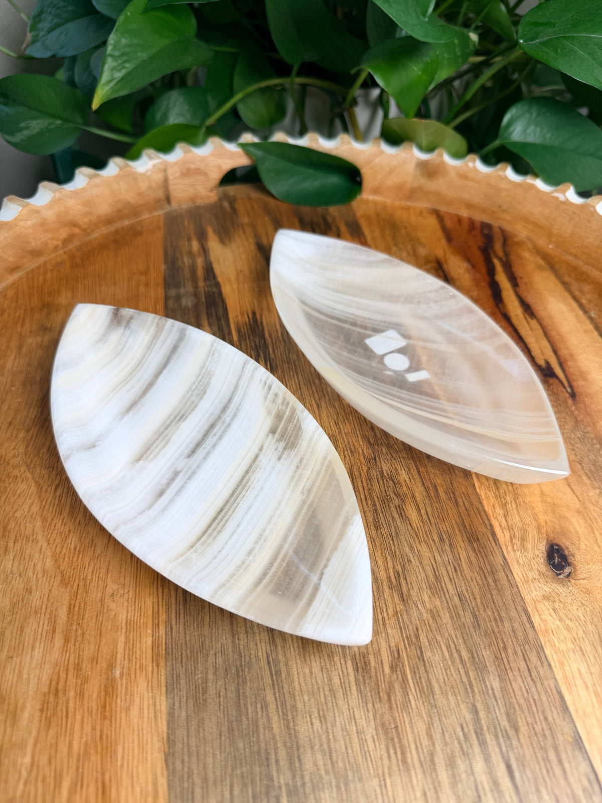 Mexican Calcite Leaf Bowls