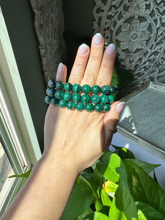 Malachite Beaded Bracelets