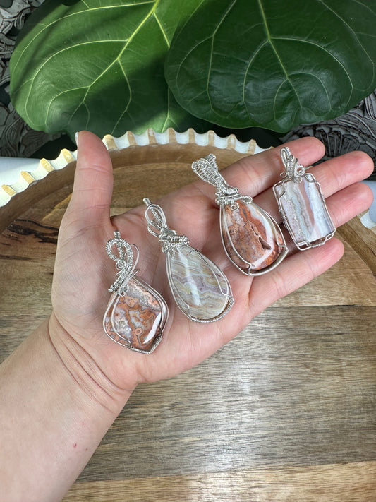 Crazy Lace Agate Necklaces