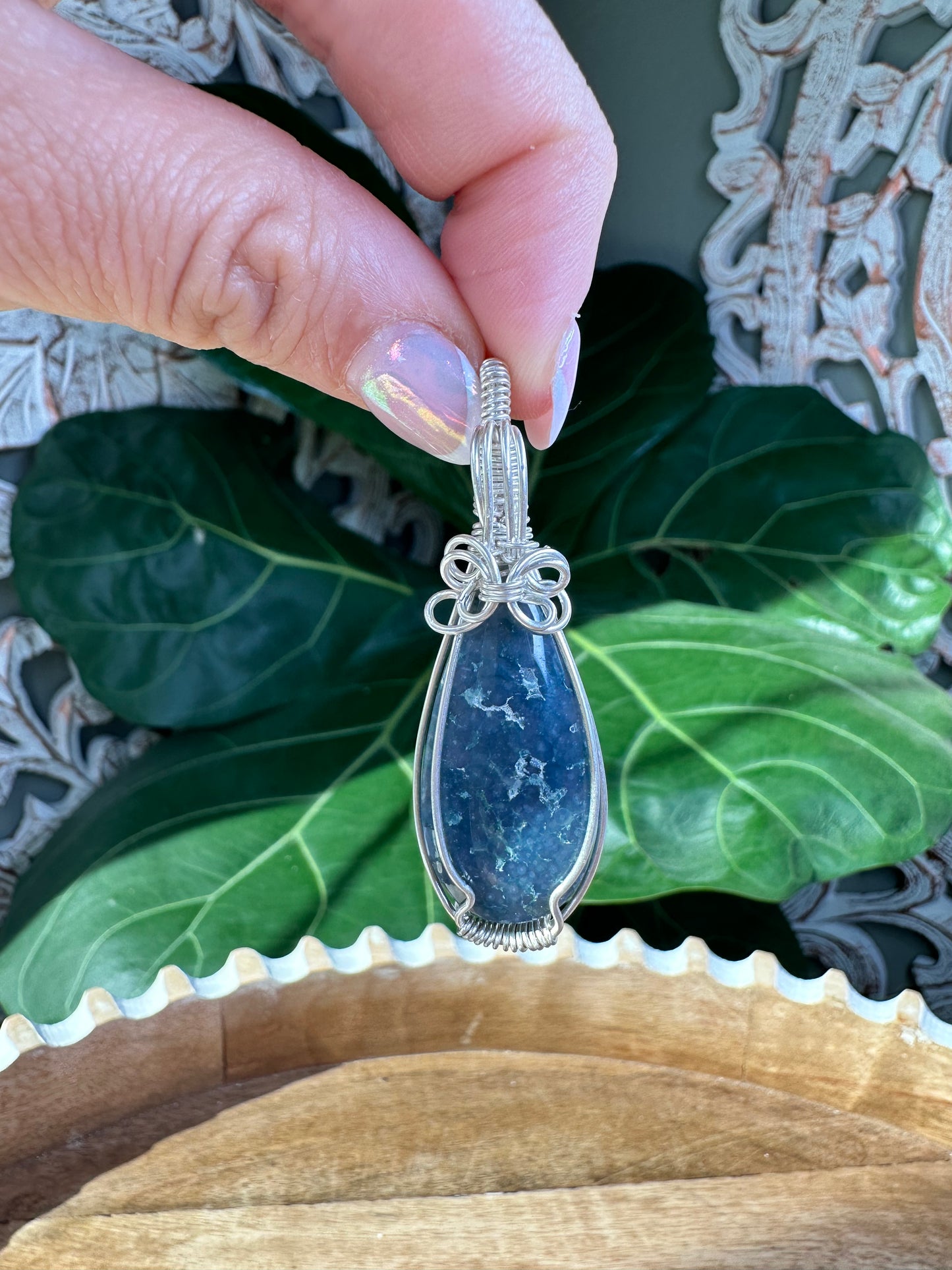 Polished Grape Agate Necklaces