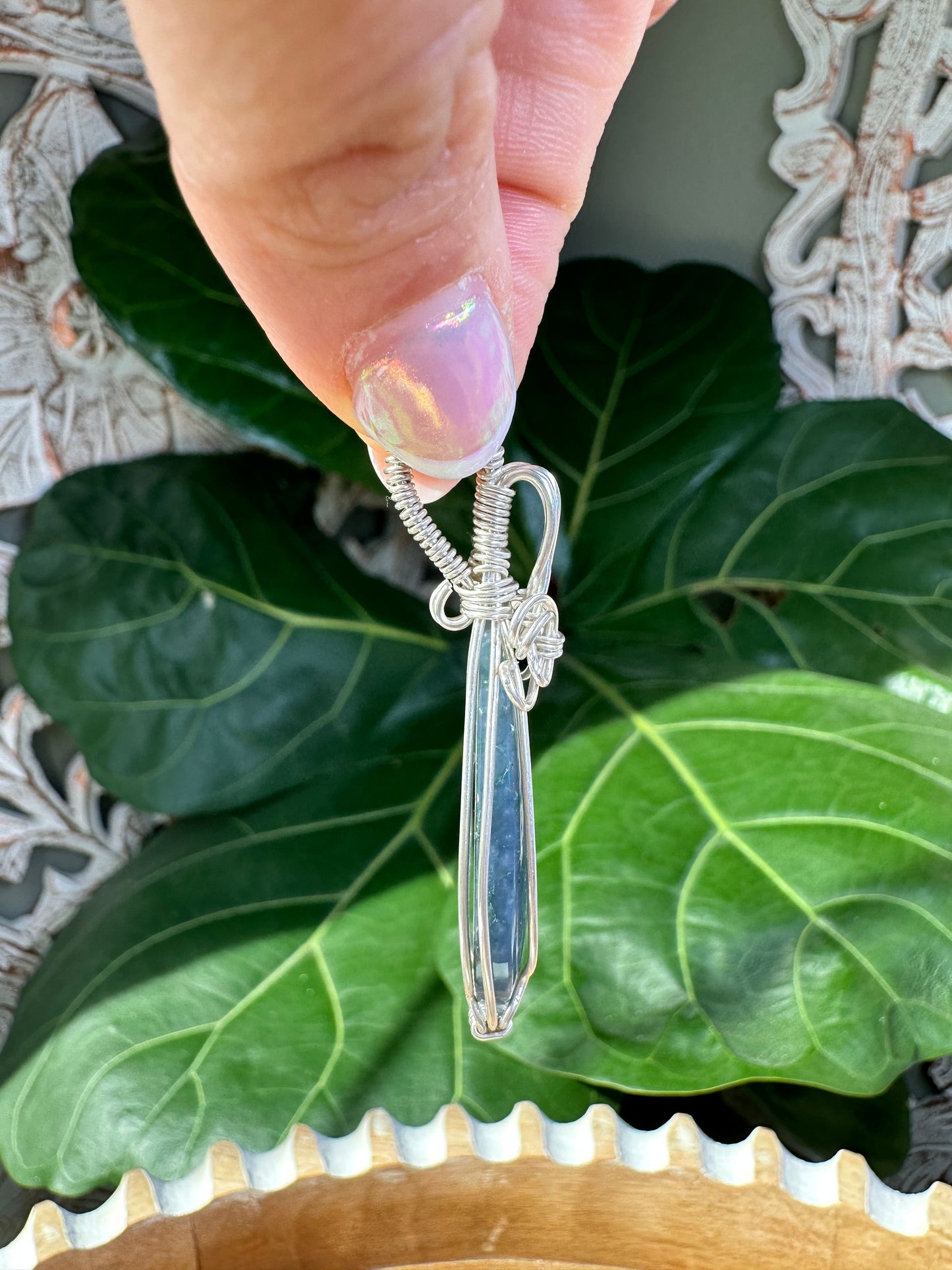 Polished Grape Agate Necklaces