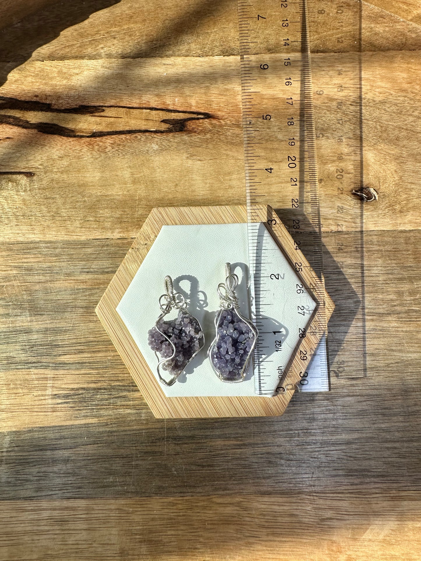 Raw Grape Agate Necklaces ￼