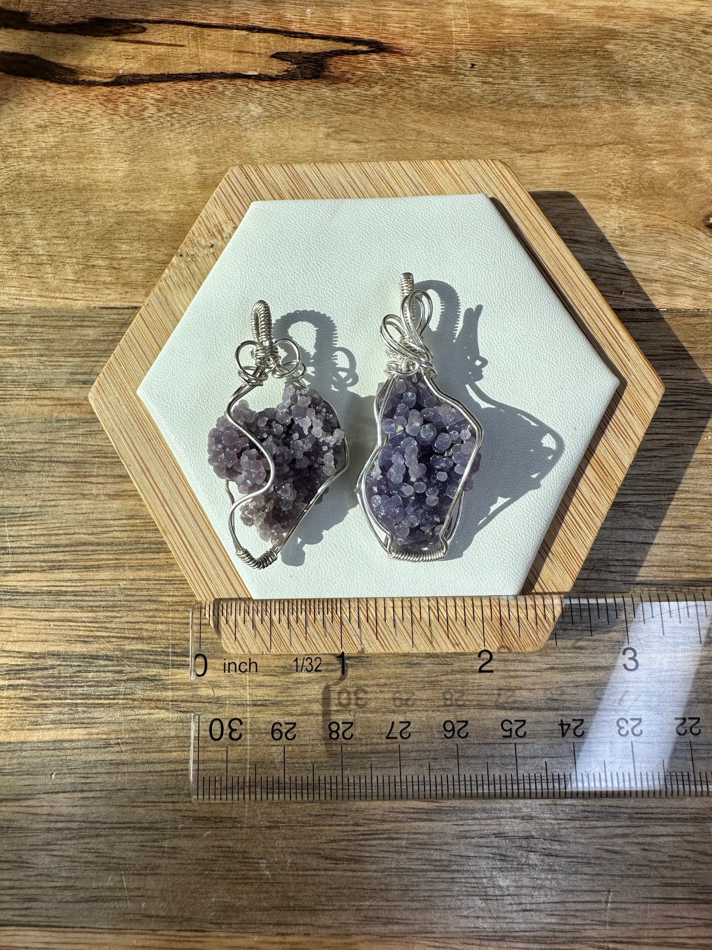 Raw Grape Agate Necklaces ￼