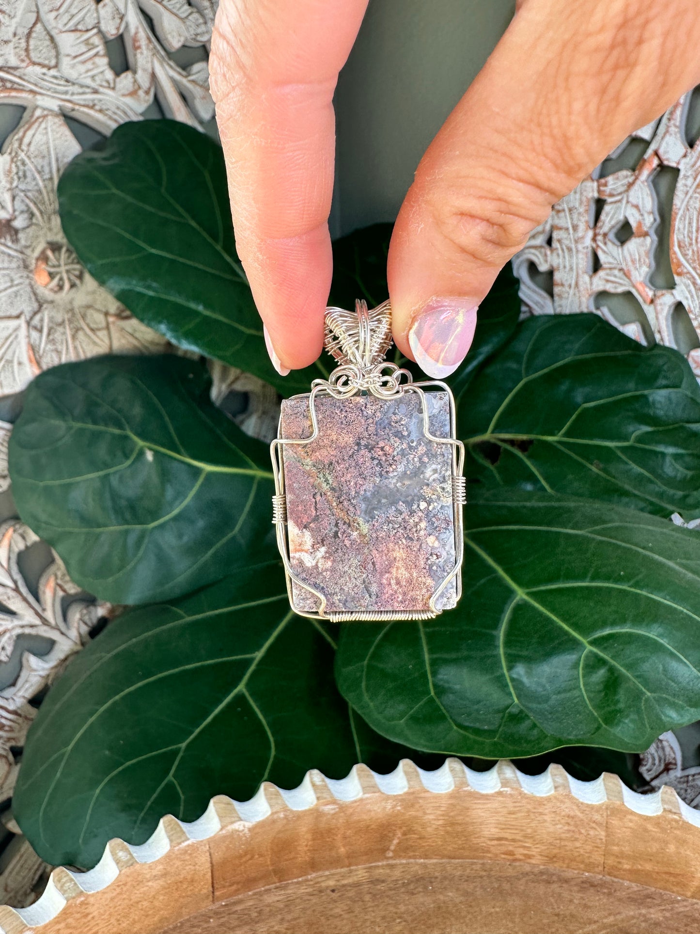 Scenic Moss Agate Necklaces