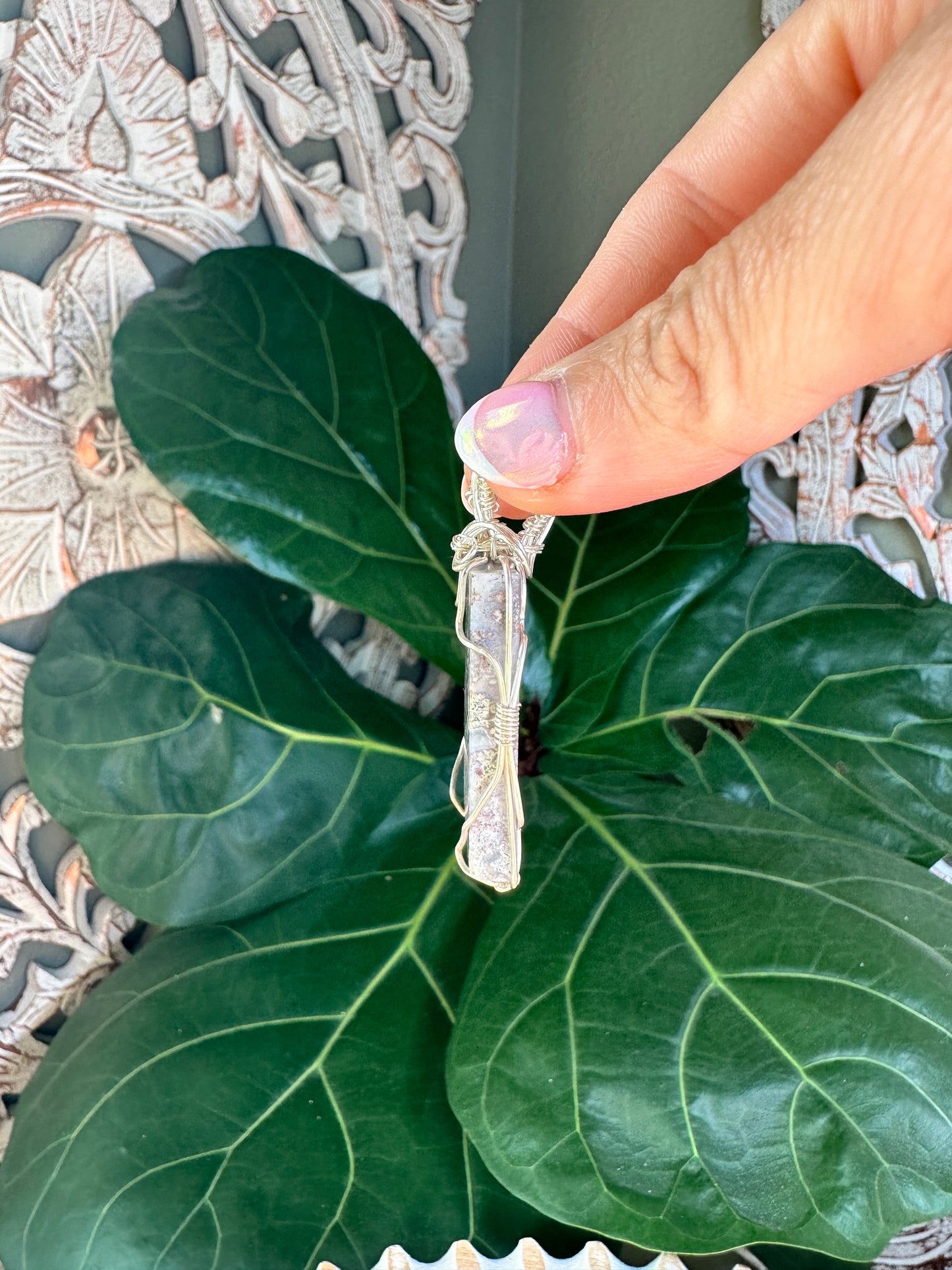 Scenic Moss Agate Necklaces