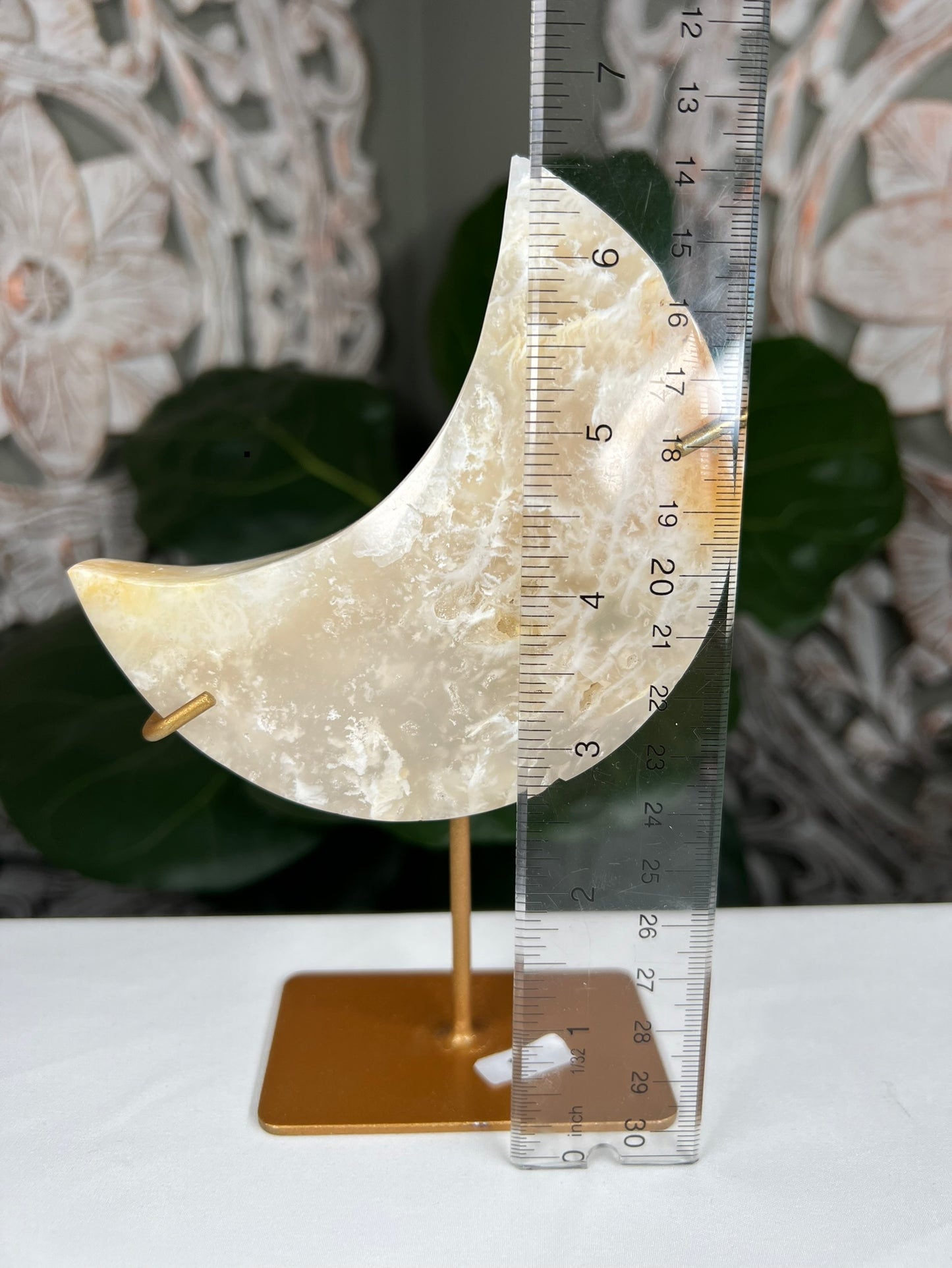 Flower Agate Moon