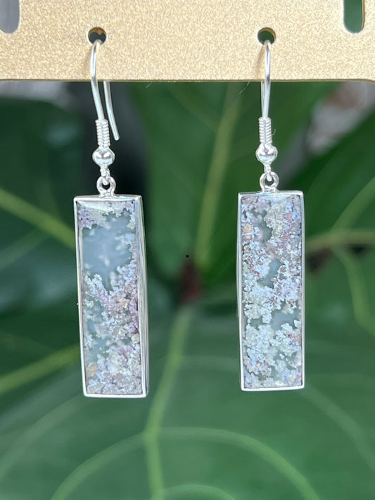 Scenic Moss Agate Earrings