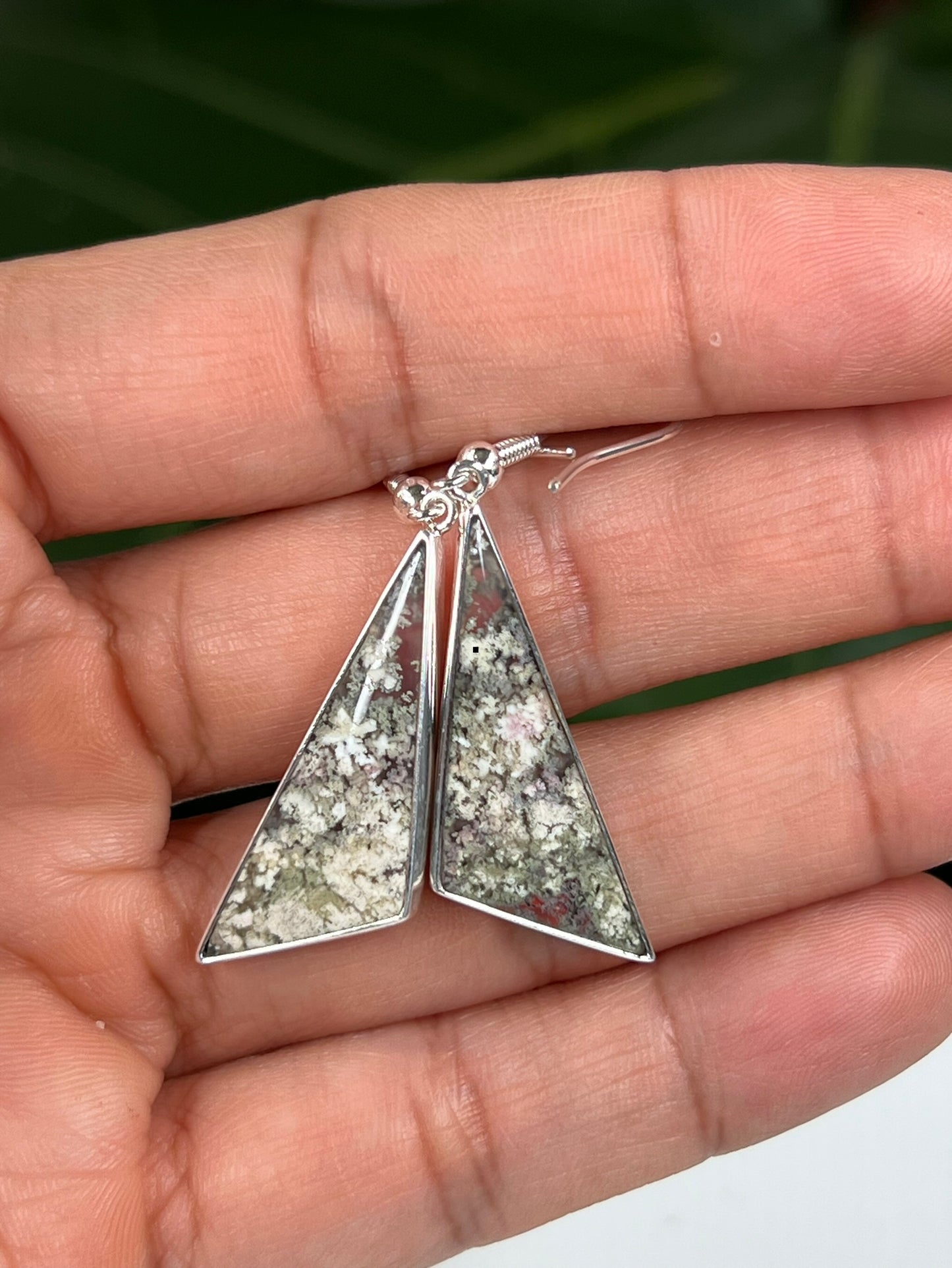 Scenic Moss Agate Earrings