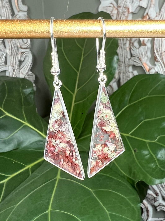 Scenic Moss Agate Earrings