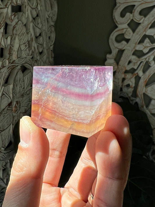 Rainbow Fluorite Cubes