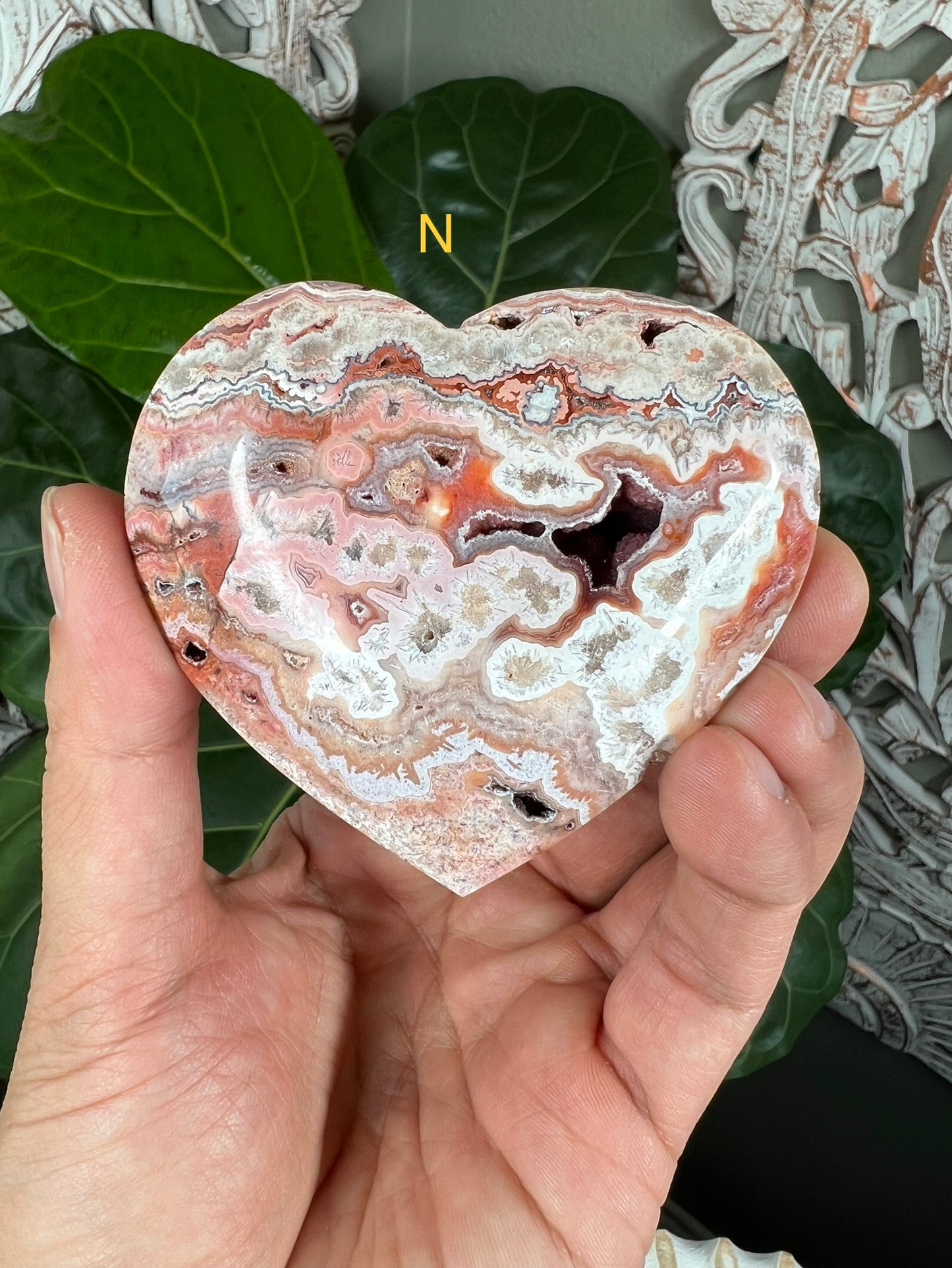 Crazy Lace Agate Hearts