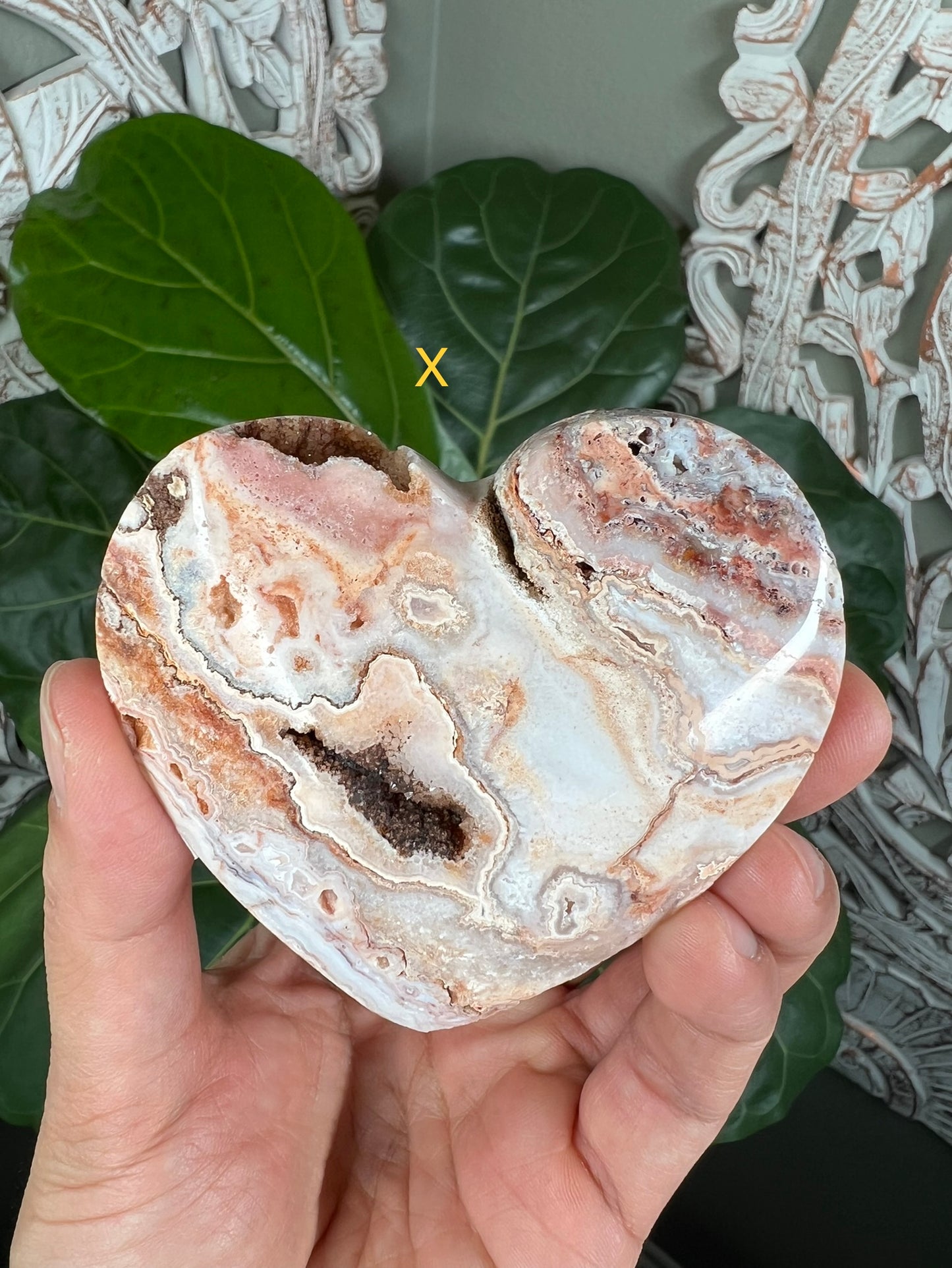 Crazy Lace Agate Hearts