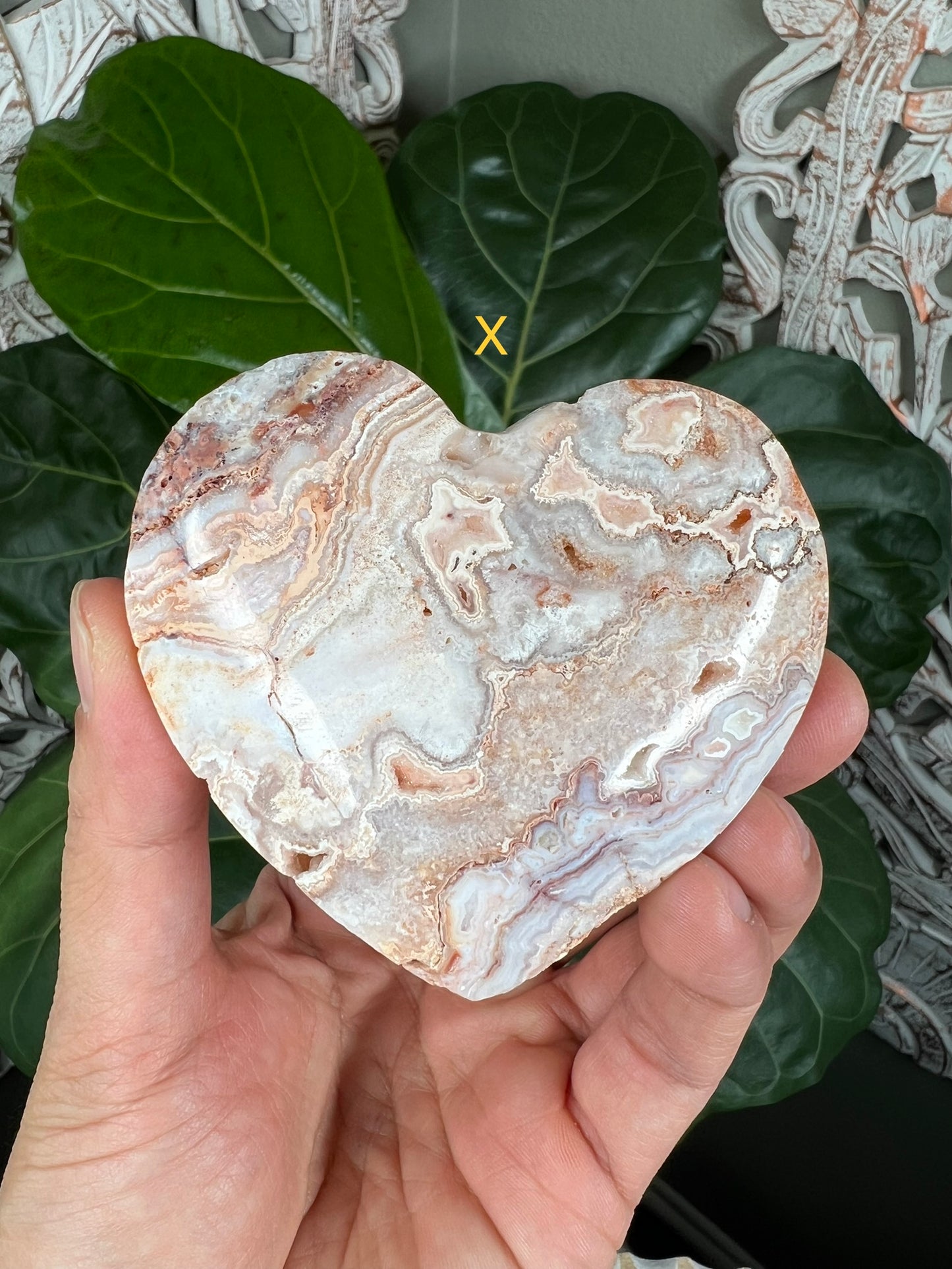Crazy Lace Agate Hearts