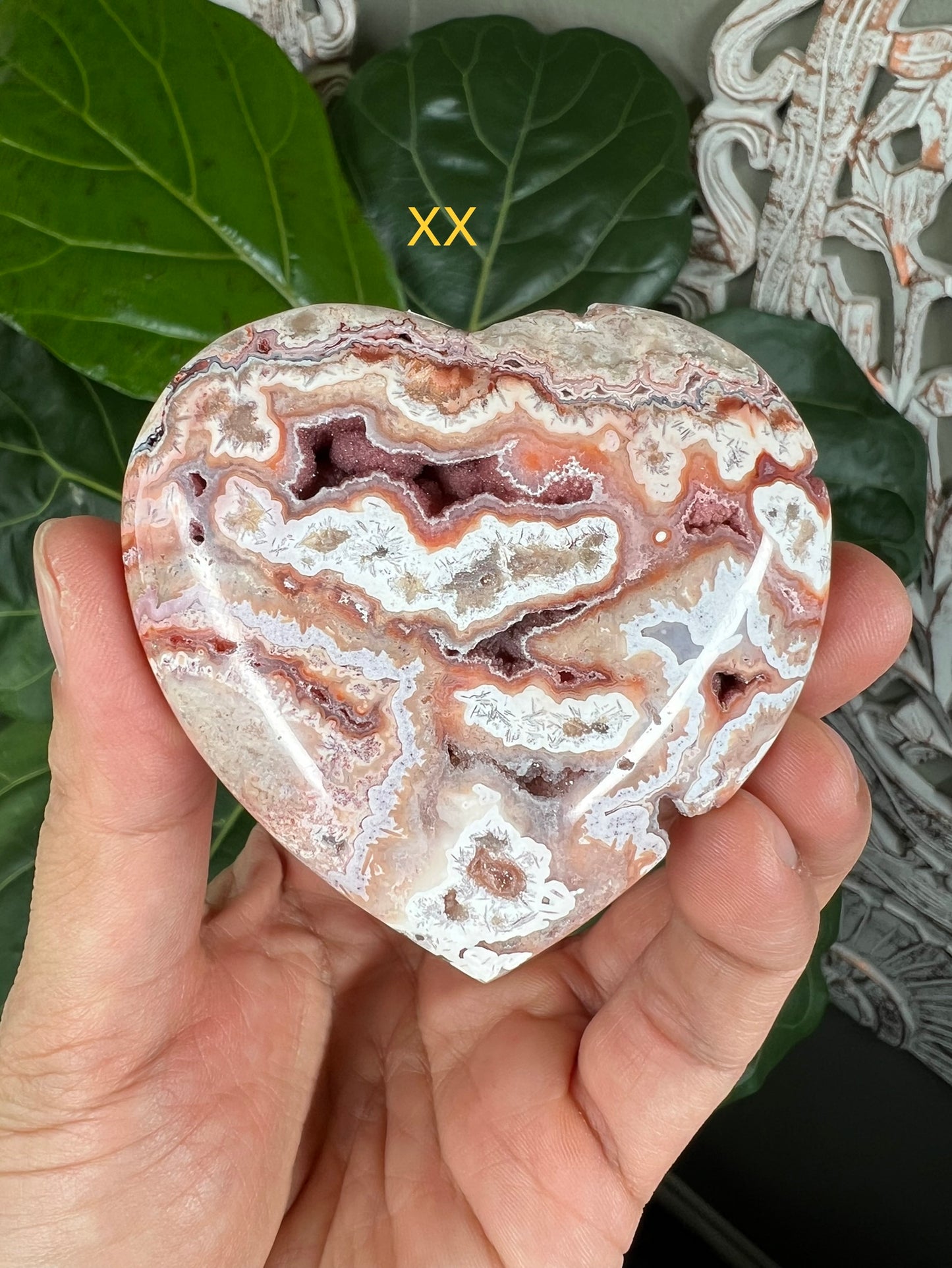 Crazy Lace Agate Hearts