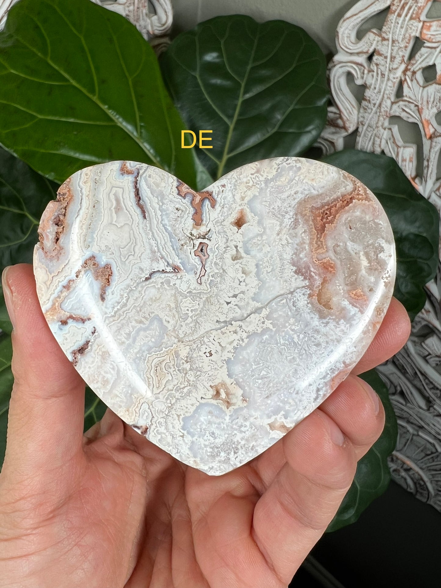Crazy Lace Agate Hearts