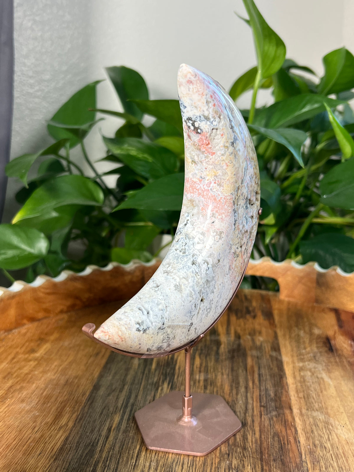 Sea Jasper Large Puffy Moon: DA