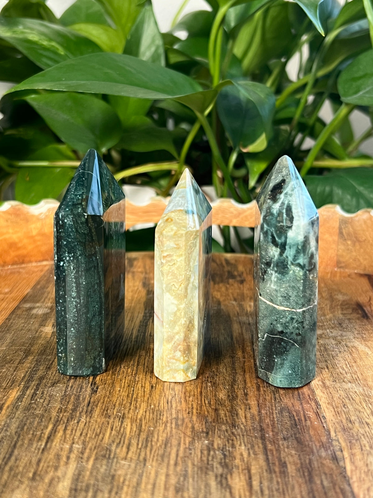 Blue Green Jasper Flat Towers