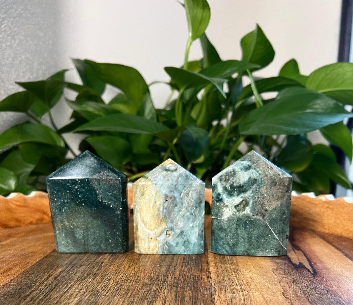 Blue Green Jasper Flat Towers
