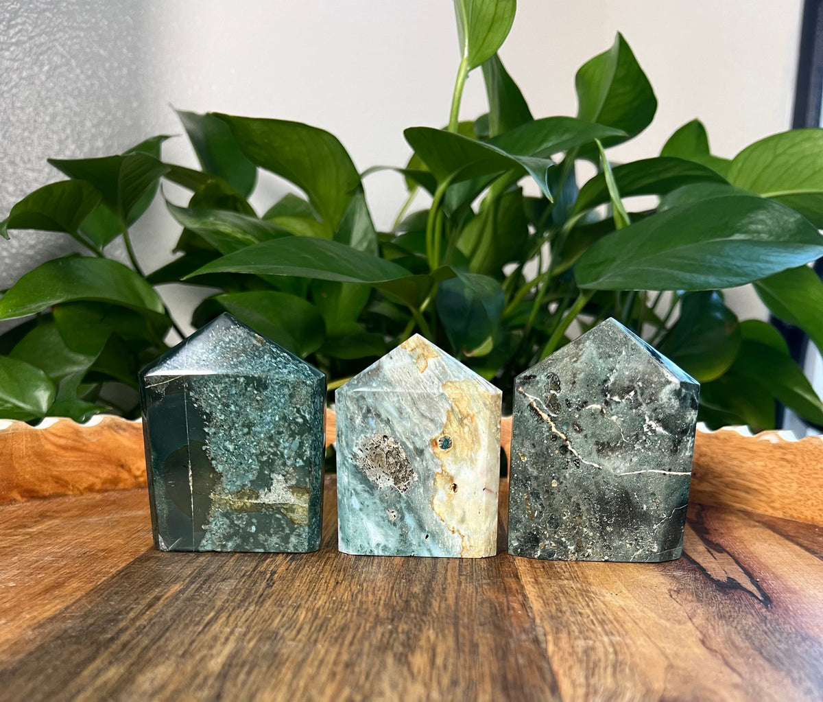 Blue Green Jasper Flat Towers