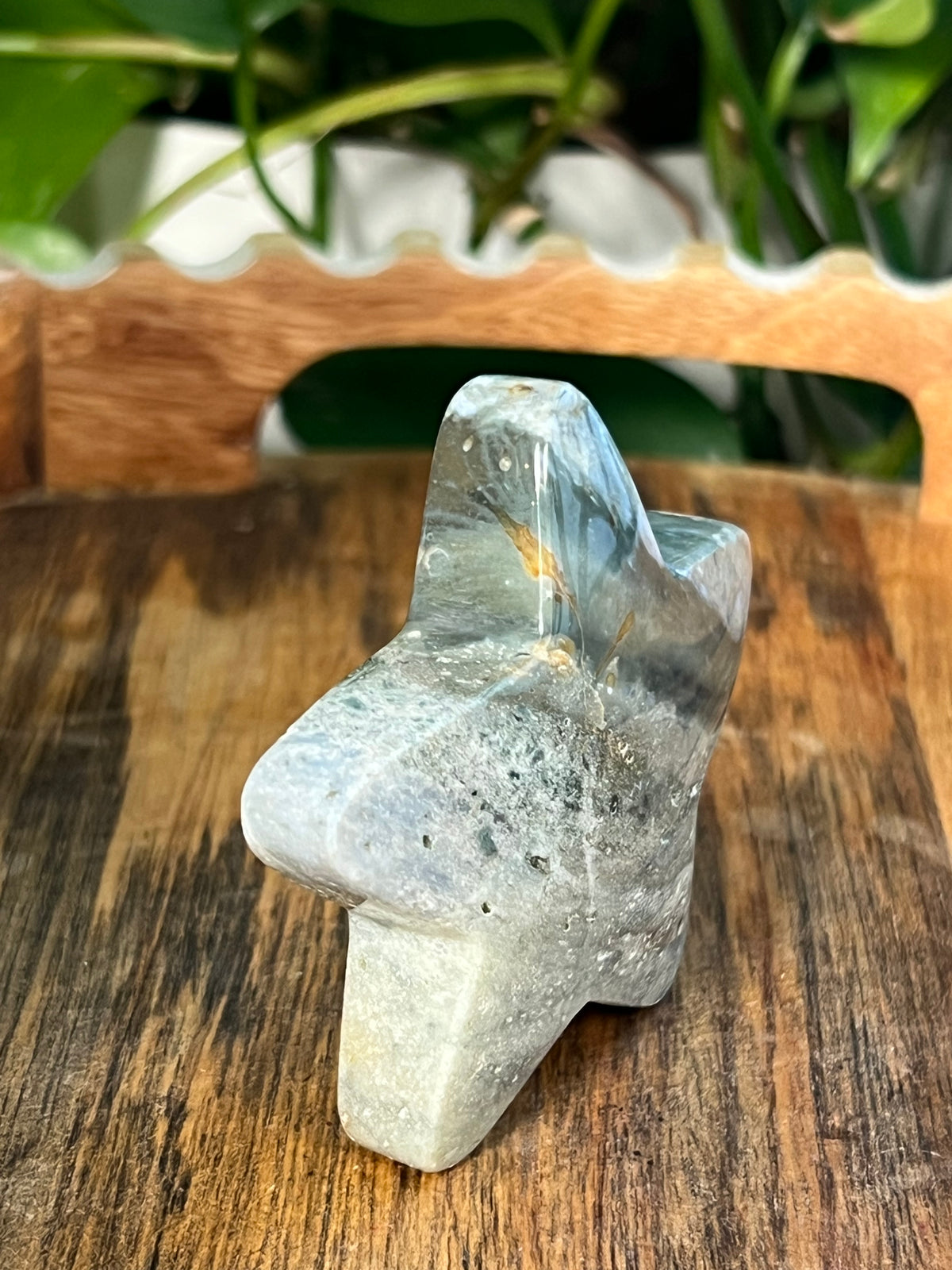 Blue Green Jasper Self Standing Star: NZ