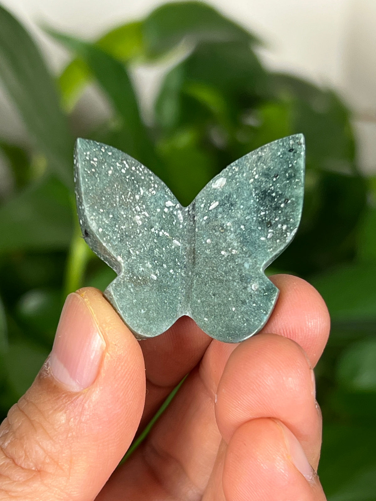 Blue Plume Jasper 3D Mini Butterflies