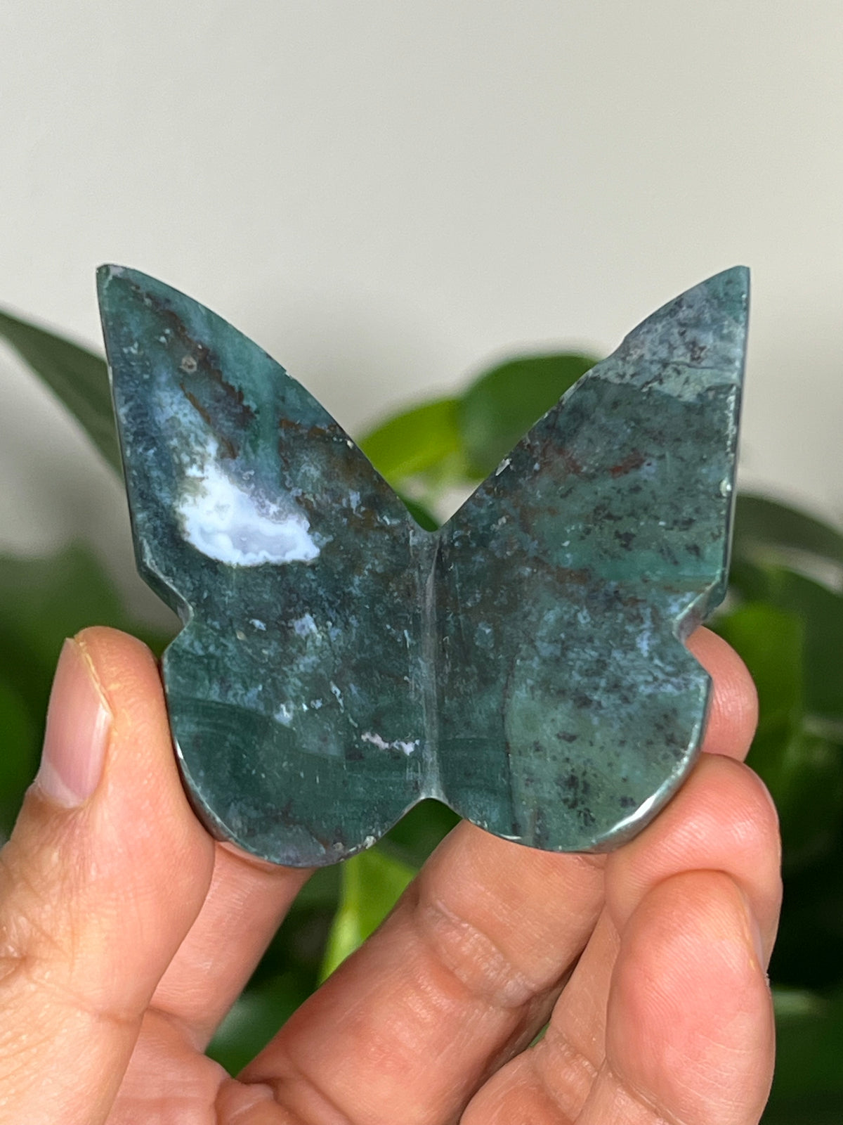 Blue Green Jasper 3D Butterflies