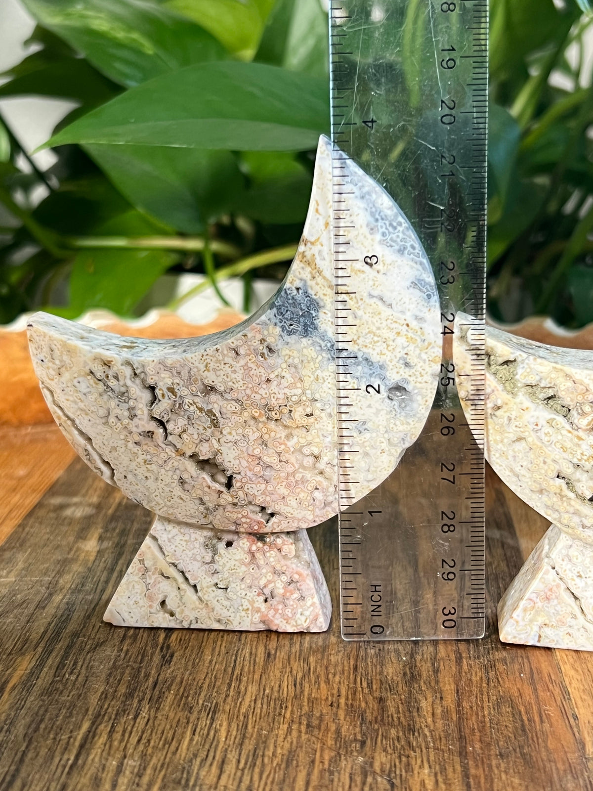 Sea Jasper Self Standing Moons
